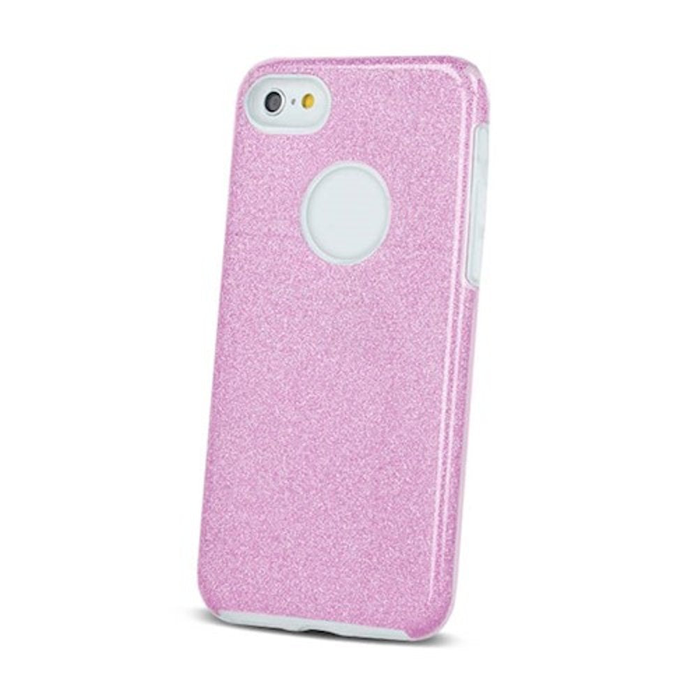 Mirdzošs 3/1 maciņš Samsung Galaxy A12 / M12 tālrunim, rozā