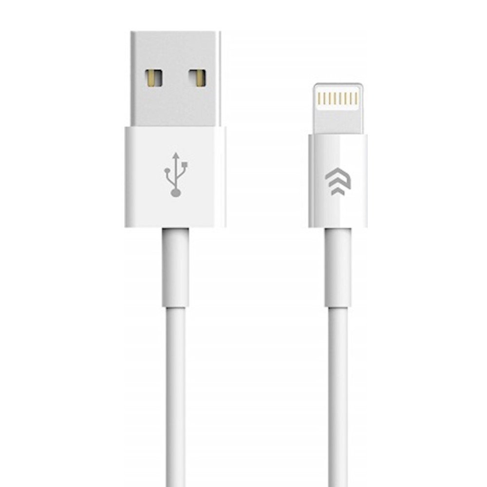 Devia kabelis Smart EC080 USB - Lightning 1,0 m 2,1A, balts