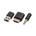 Adapteri audio, video, uzlādes vadiem