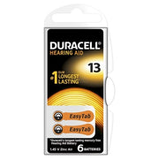 Duracell Hearing 13 (A13) blistera iepakojumā 6 gab.
