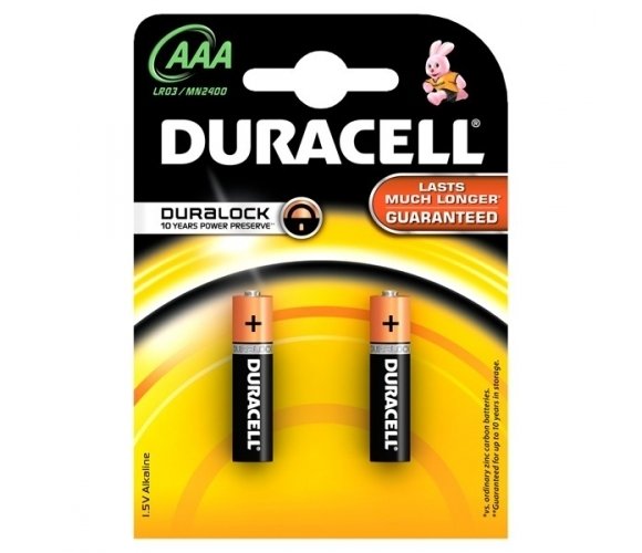 Duracell MN 2400 Basic AAA (LR03) blistera iepakojumā 2 gab.