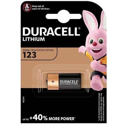 Duracell DL 123 (CR123) blistera iepakojumā 1 gab.