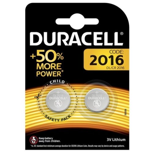 Duracell DL2016-2BB litija baterija 2 gab.