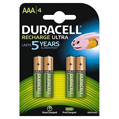 Duracell Precharged HR03 900 mAh Always Ready blistera iepakojumā 4 gab.