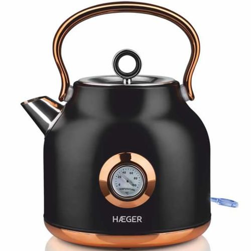 Haeger EK-22B.024A Art Deco Elektriskā tējkanna ar termometru 1.7L 2200W