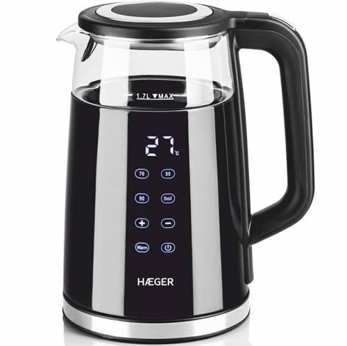 Haeger EK-DIG.028A Elektriskā tējkanna ar temperatūras kontroli 1.7L 2200W