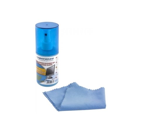 Esperanza ES121 Ekrāna tīrīšanas šķidrums ar microfiber salvete 200ml.