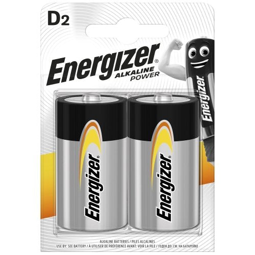 Energizer LR20-2BB Alkaline Power D (LR20) blistera iepakojumā 2 gab.