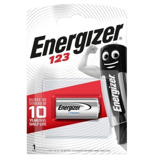 Energizer CR123 blistera iepakojumā 1 gab.