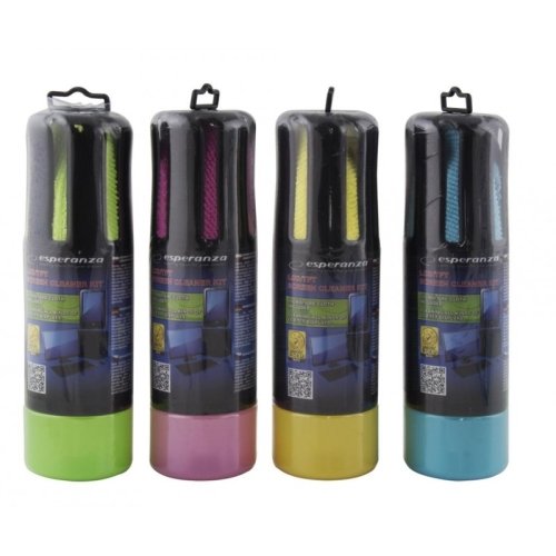 Esperanza ES122M ekrāna tīrīšanas šķidrums ar microfiber salvete 150ML.