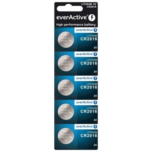 everActive CR2016-5BB blistera iepakojumā 5 gab.