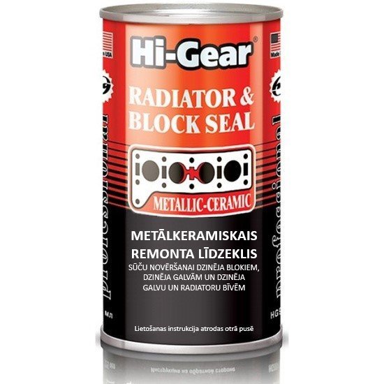 Hi-Gear metālkeramikas hermētiķis dzesēšanas sistēmas remontam, 325 ml