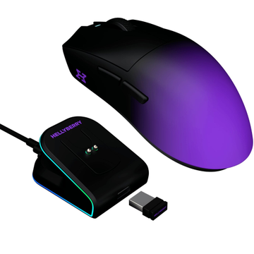 Hellyberry (Powered by Hator) HM47-BP PRO 26000 dpi Spēļu bezvadu datorpele