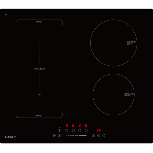 Haeger IH-004.001A Flexi Boost 7200 Indukcijas plīts virsma 7200W