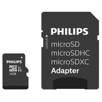 Philips MicroSDHC 16GB class 10/UHS 1 + Adapter