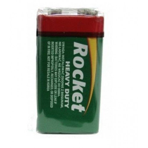 Rocket 6F22-1AA (9V) celofāna iepakojumā 1 gab.