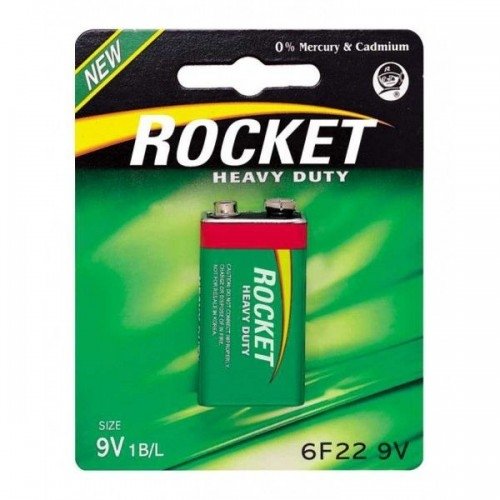 Rocket 6F22-1BB (9V) blistera iepakojumā 1 gab.