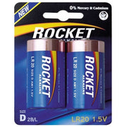 Rocket LR20-2BB (D) blistera iepakojumā 2 gab.