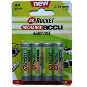 Rocket Precharged HR6 2100 mAh Always Ready blistera iepakojumā 4 gab.