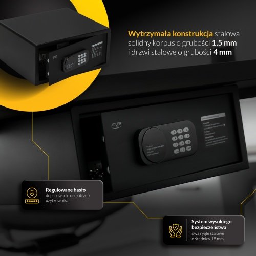 Elektroniskais seifs ar motorizētu slēdzeni