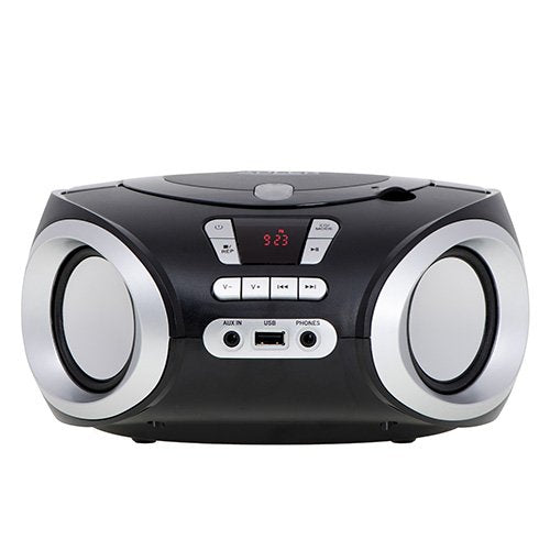 CD-MP3 boombox | USB | FM radio | AUX | Austiņu ligzda