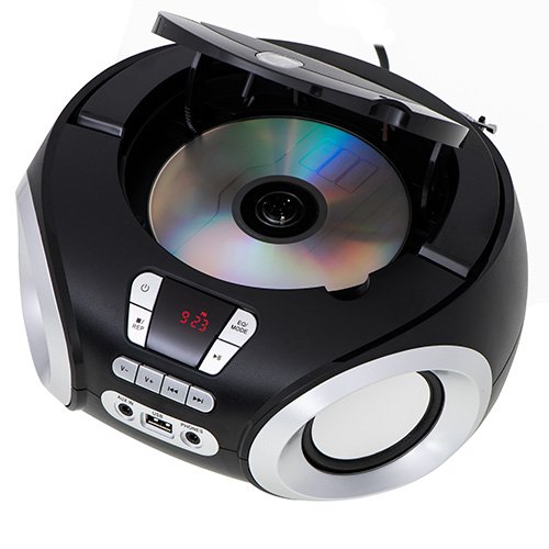 CD-MP3 boombox | USB | FM radio | AUX | Austiņu ligzda