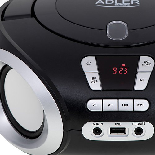 CD-MP3 boombox | USB | FM radio | AUX | Austiņu ligzda
