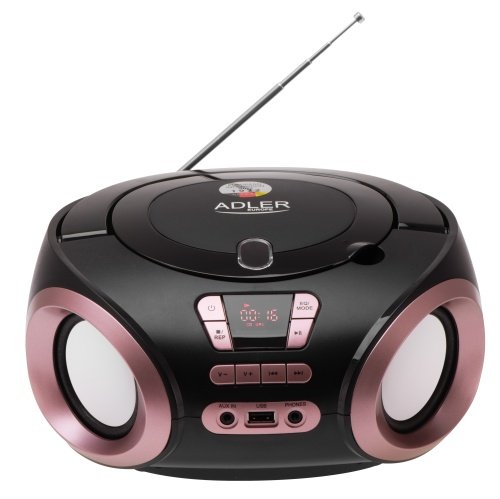 CD-MP3 boombox | USB | FM radio | AUX | Austiņu ligzda