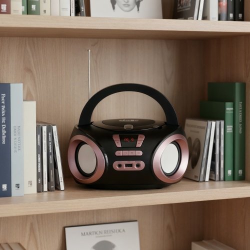 CD-MP3 boombox | USB | FM radio | AUX | Austiņu ligzda