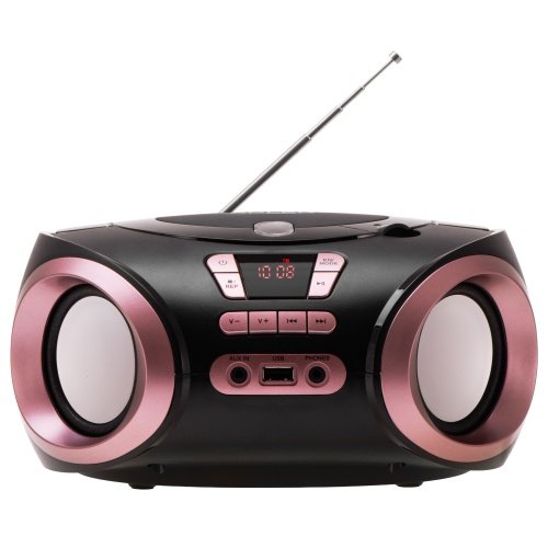 CD-MP3 boombox | USB | FM radio | AUX | Austiņu ligzda