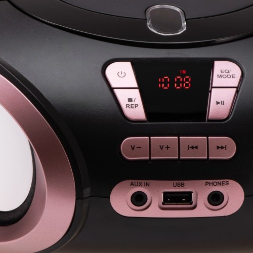 CD-MP3 boombox | USB | FM radio | AUX | Austiņu ligzda