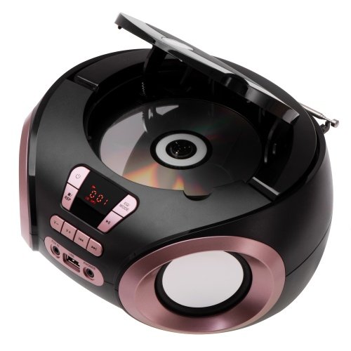 CD-MP3 boombox | USB | FM radio | AUX | Austiņu ligzda