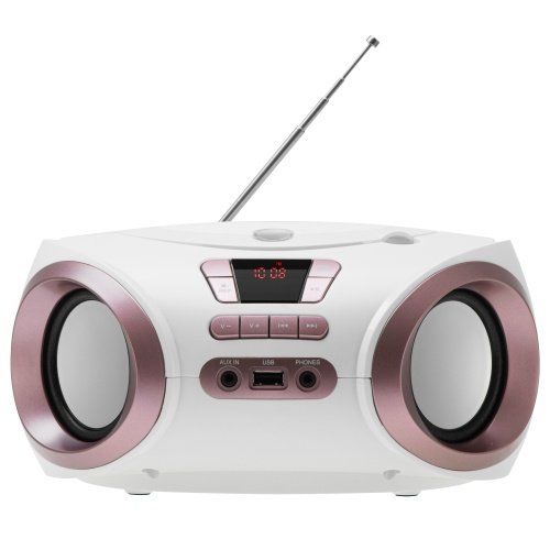 CD-MP3 boombox | USB | FM radio | AUX | Austiņu ligzda