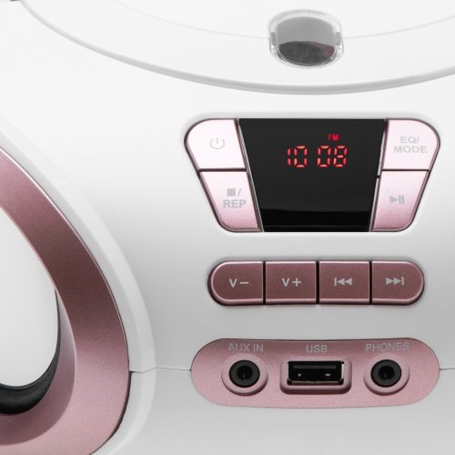 CD-MP3 boombox | USB | FM radio | AUX | Austiņu ligzda