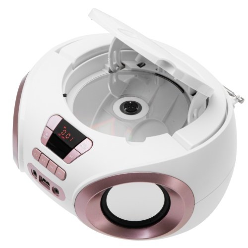 CD-MP3 boombox | USB | FM radio | AUX | Austiņu ligzda