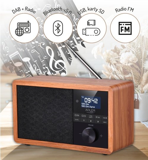 Radio DAB+ ar Bluetooth