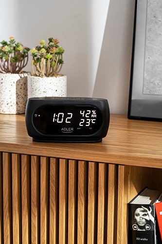 Adler termometrs LED pulkstenis