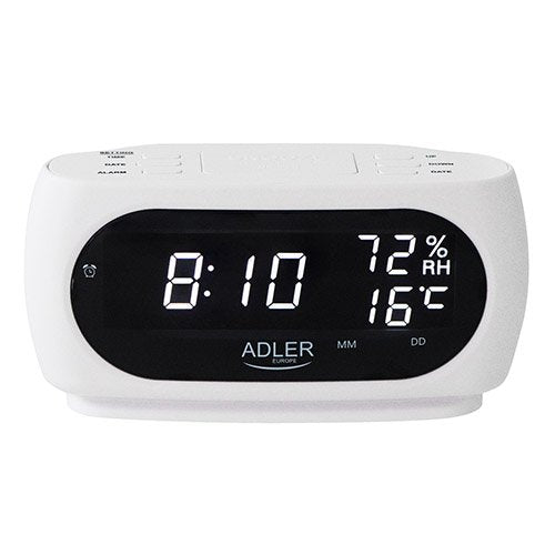 Adler termometrs LED pulkstenis