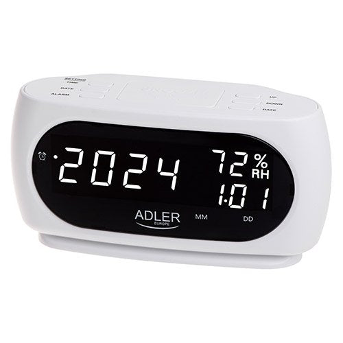 Adler termometrs LED pulkstenis
