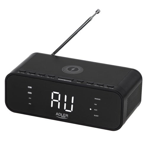 Adler modinātājs ar bezvadu uzlādi