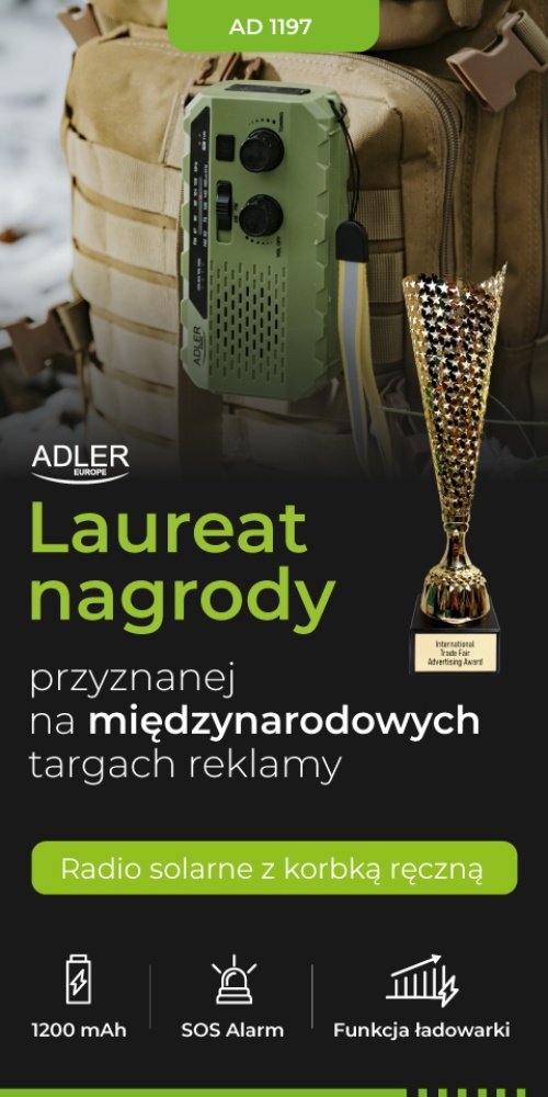 Ar kloķa piedziņu darbināms radio