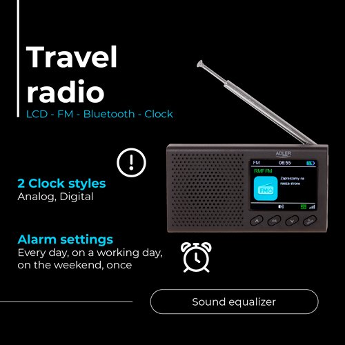 FM ceļojumu radio AD 1198