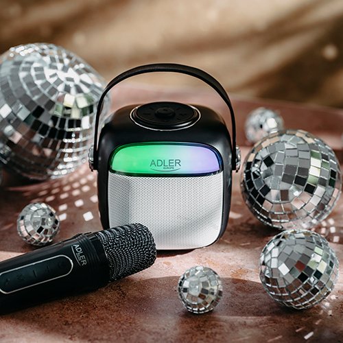 Adler skaļrunis Karaoke ar mikrofonu