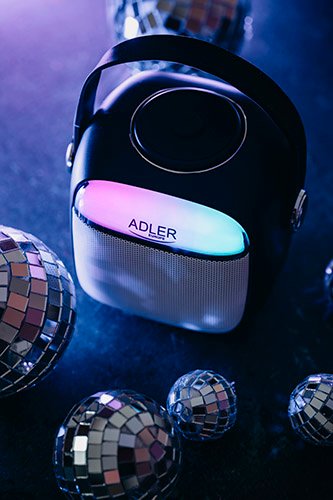 Adler skaļrunis Karaoke ar mikrofonu