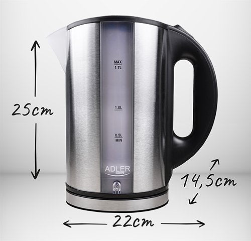 Adler tējkanna metāla 1,7 L