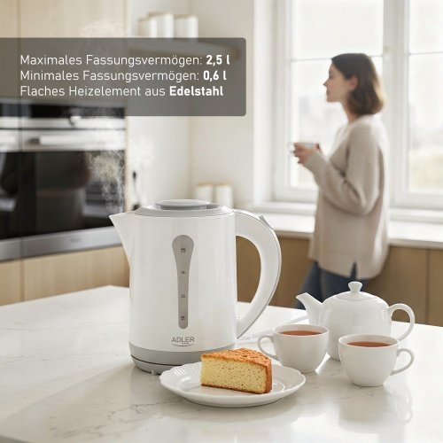 Adler tējkanna plastmasas 2,5 L