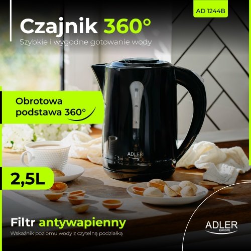 Adler tējkanna plastmasas 2,5 L