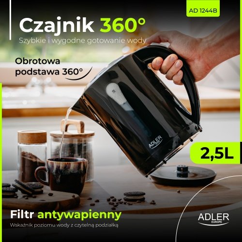 Adler tējkanna plastmasas 2,5 L