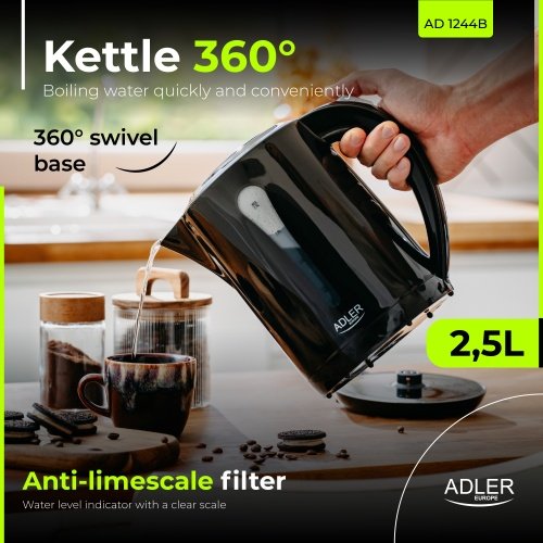 Adler tējkanna plastmasas 2,5 L