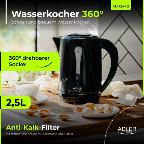 Adler tējkanna plastmasas 2,5 L